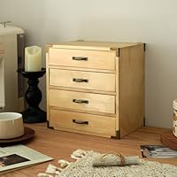 Amazon.co.jp: MJKQ9 3段チェスト 小物チェスト 大容量 木製